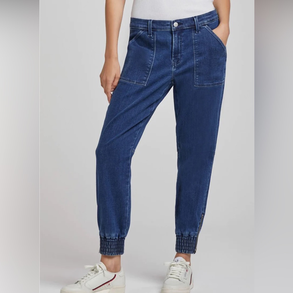 J Brand Arkin Weekend Zip Ankle Jeans Joggers In Intrepid